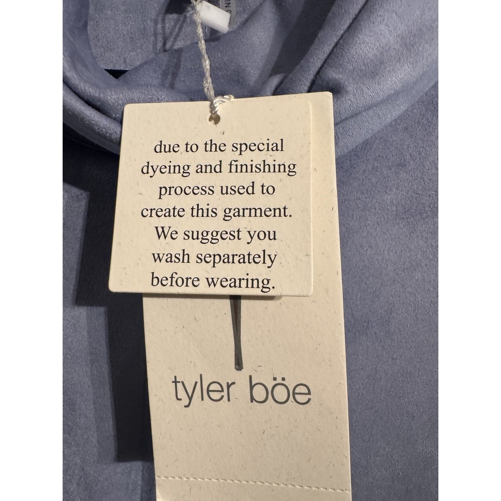 Tyler Boe Shift Dress Blue-gray Cowl Neck w/Pockets Size M New With Tags - Picture 4 of 6